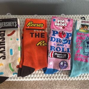 Colorful Candy-Themed Casual Socks Set